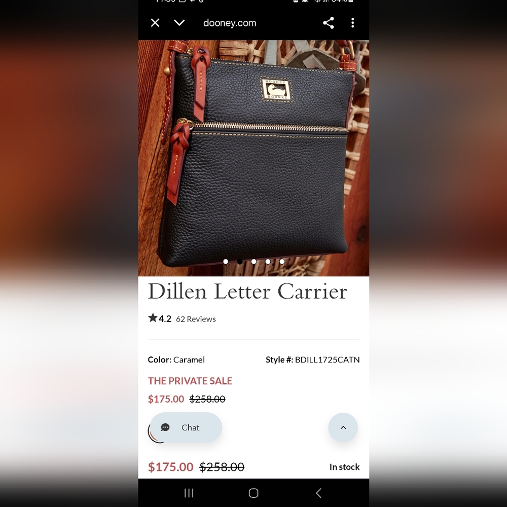 Dooney & Bourke Black Crossbody Bag with Tan Accents - Picture 13 of 14